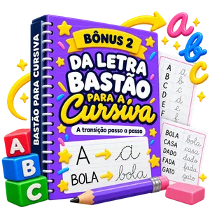 Bônus Da Letra Bastão para a Cursiva